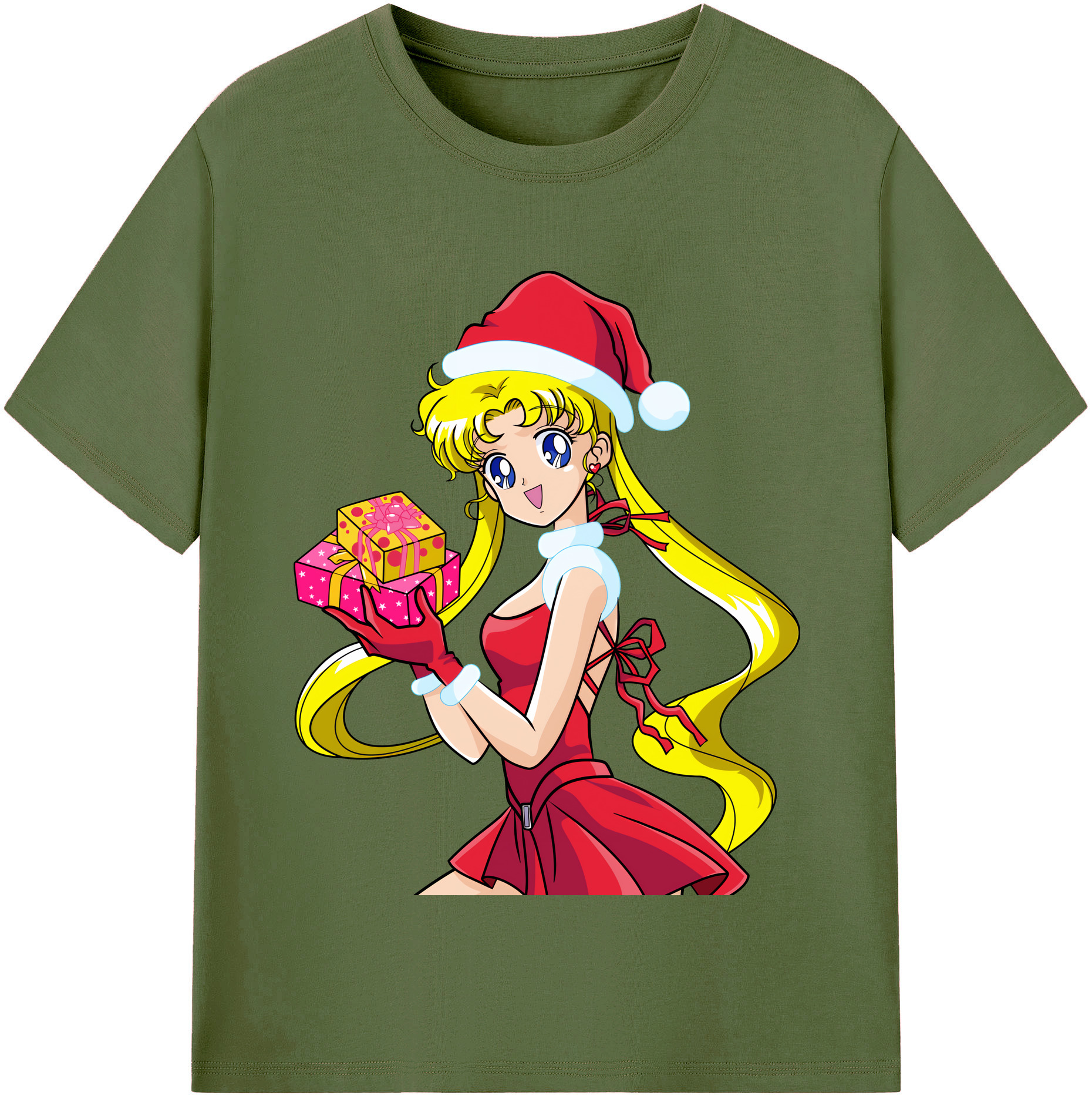 （画像用） 美少女戦士セーラームーン 月野 うさぎ つきの うさぎ Sailor Moon Tsukino Usagi 綿100％半袖Tシャツ（フロントプリント）